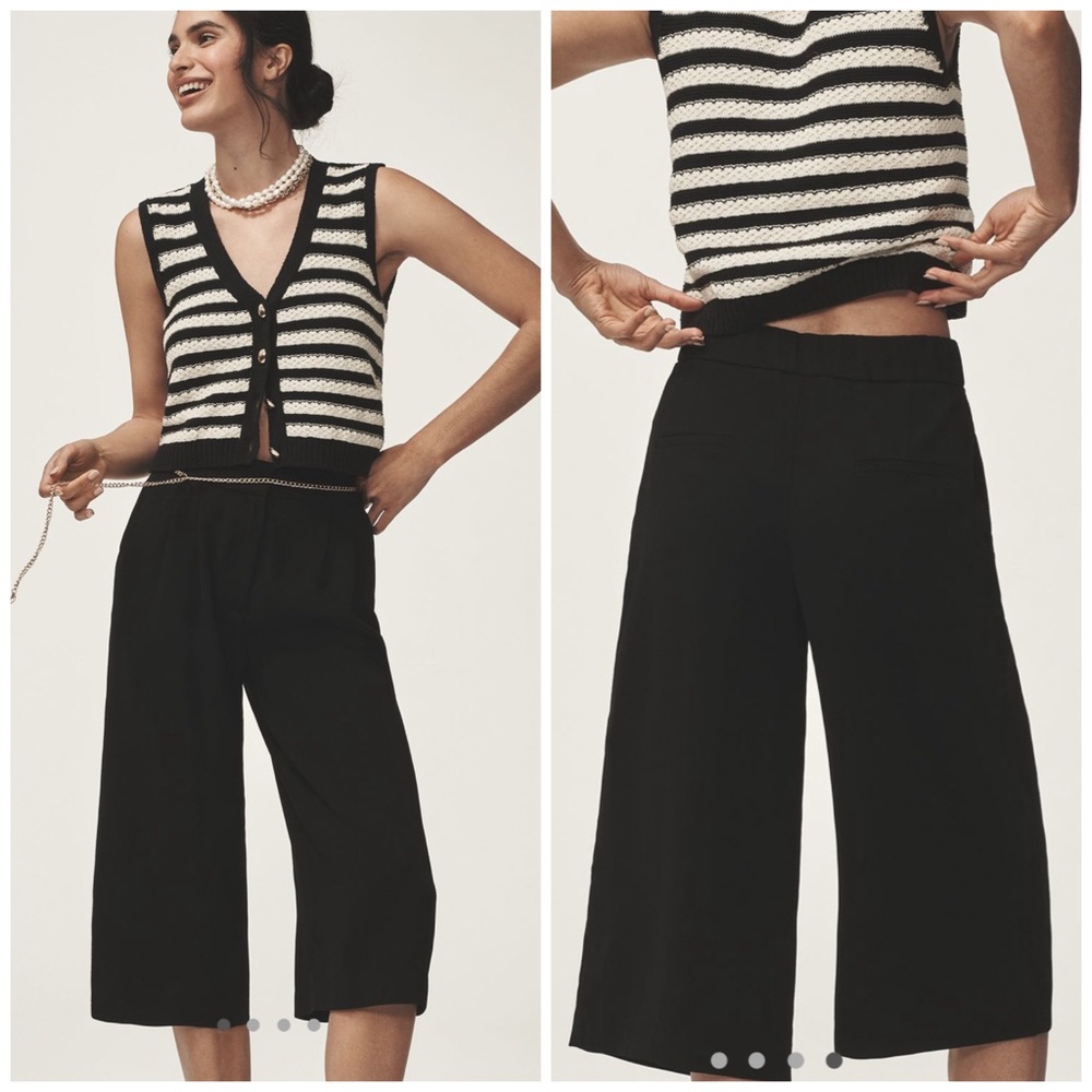 Maeve Pleated Culotte Trousers